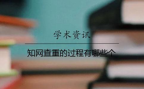 學術查重的過程有哪些個
